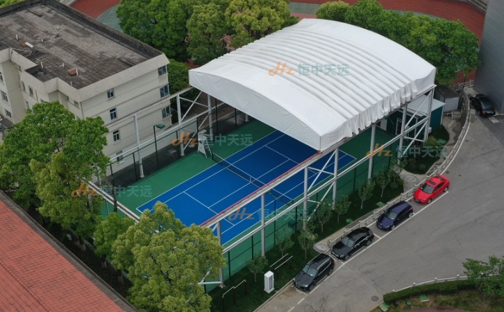 江蘇無錫電動開合屋蓋網球場